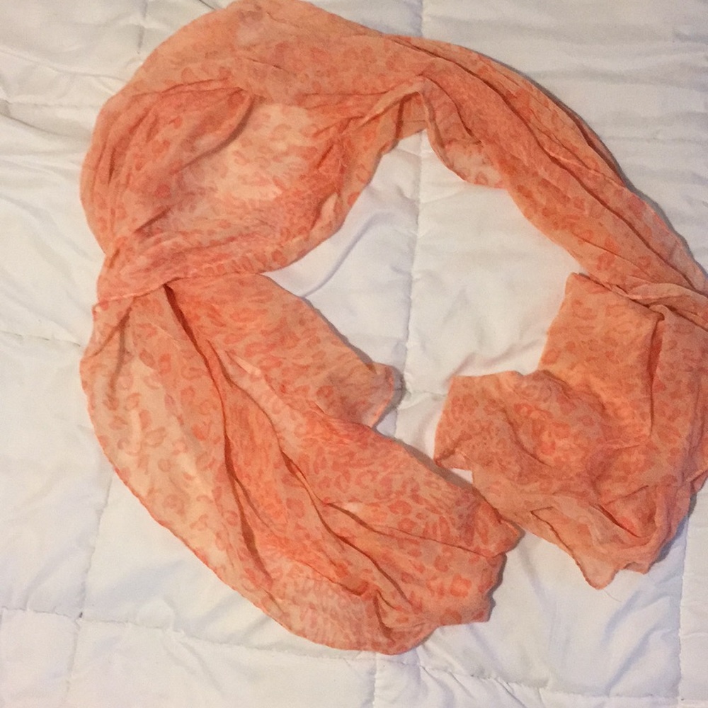 Pink cheetah scarf